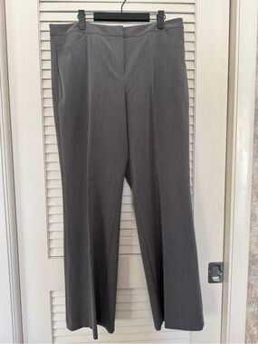 Nicole Miller Charcoal Gray Boot-Cut Dress Pants